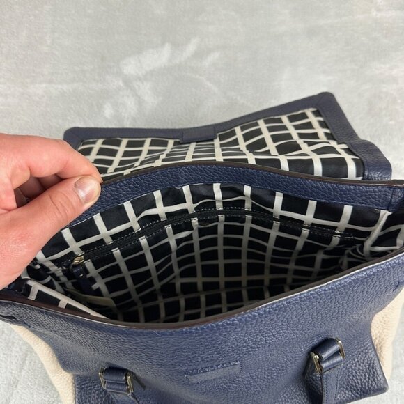 Kate Spade Blue and White Leather Purse Women’s - Picture 12 of 12